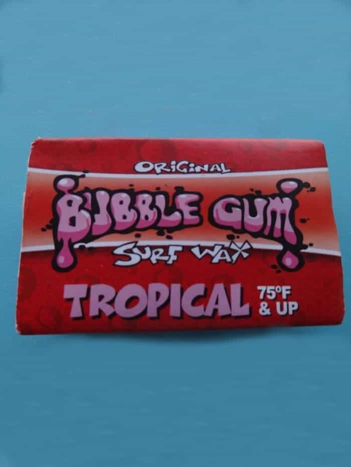 SurfBoard Wax, Bubble Gum “Original Formula” Surf Wax – Tropical – 75° & Above