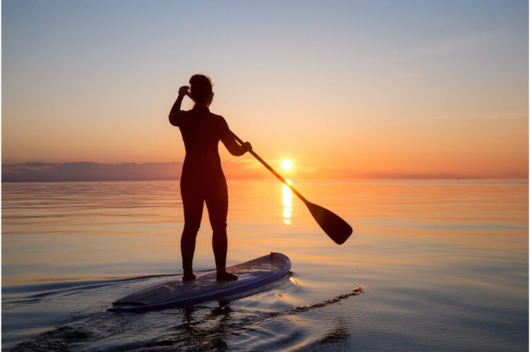 paddle-board