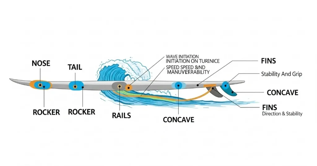 parts of a surfboard