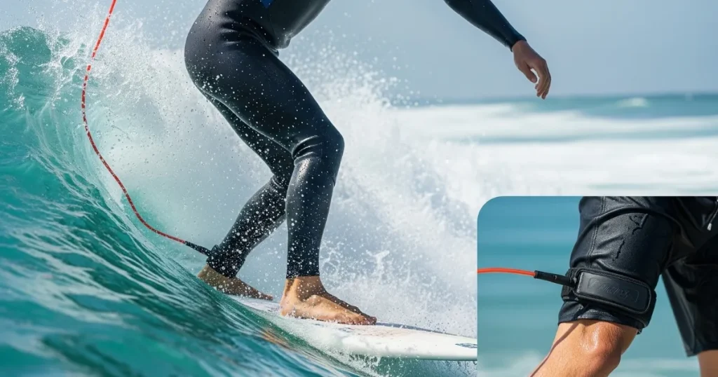 attachment point of your surf leash
