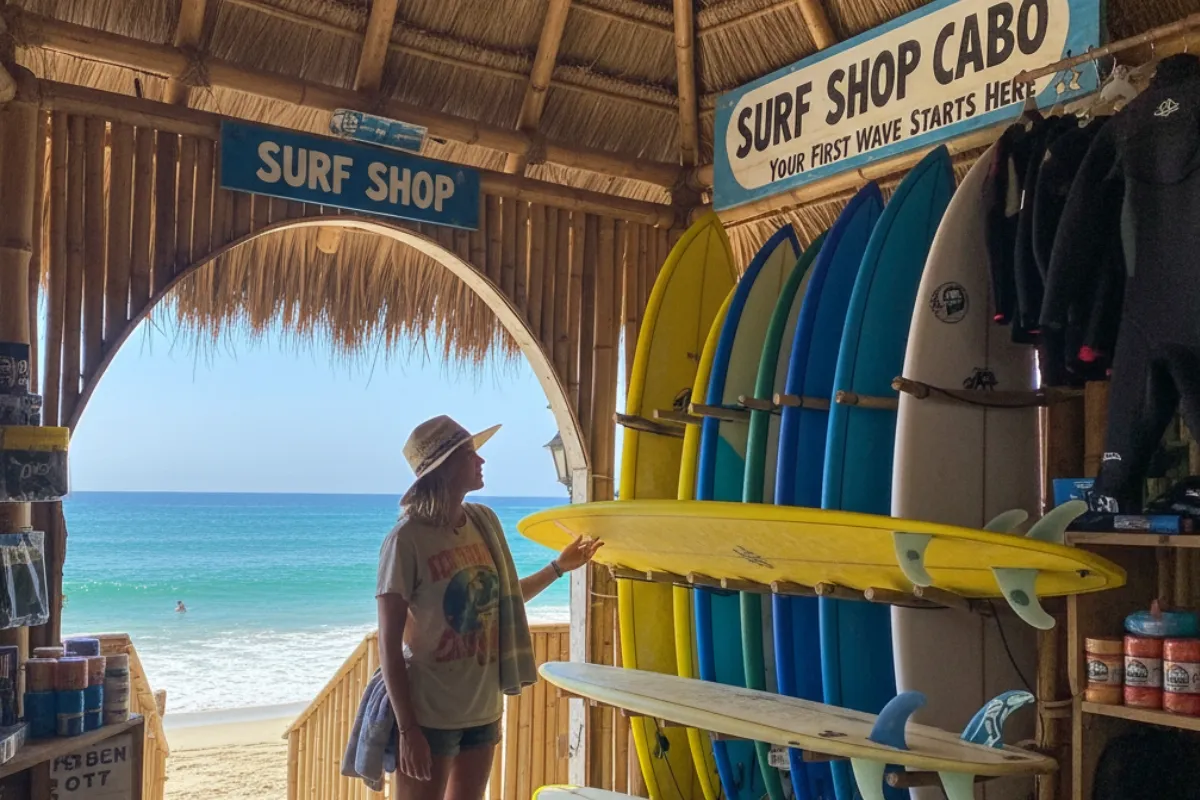 surfboard for beginners in Cabo San Lucas