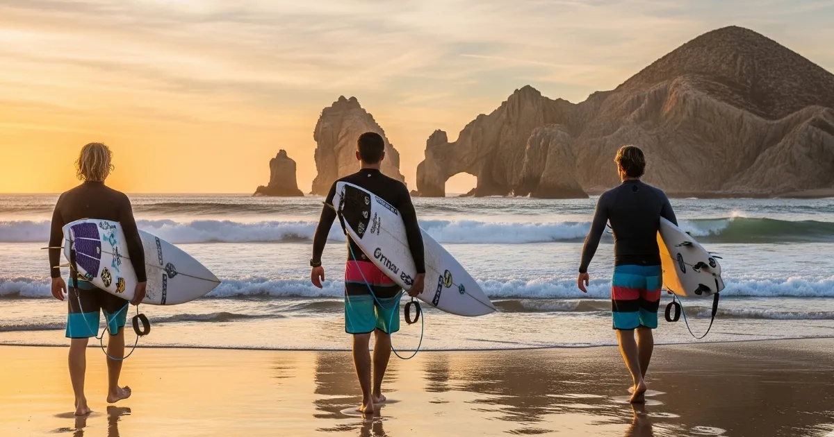 boardshorts para surf en Cabo San Lucas