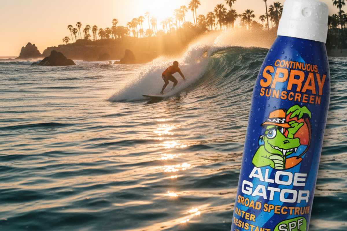 Aloe Gator SPF 50 Adult Continuous Spray 6 oz Sunscreen
