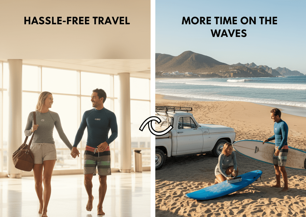 renting a surfboard in Cabo