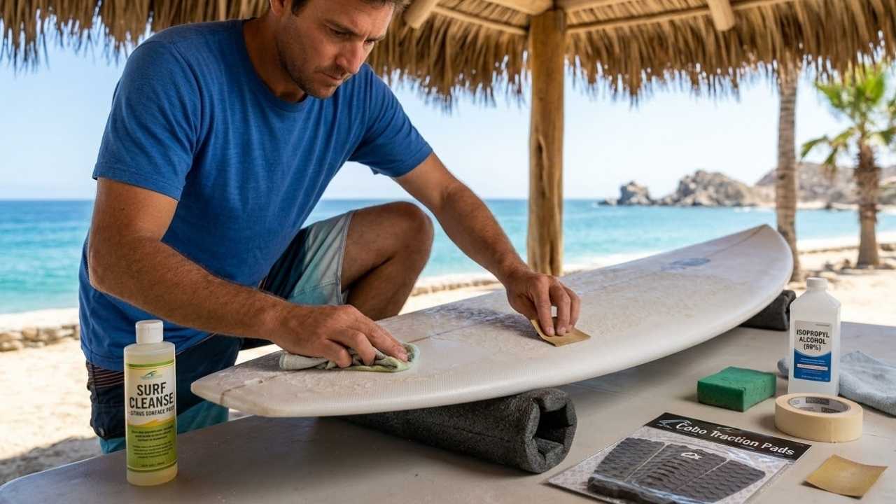 preparacion de tabla para instalar pads