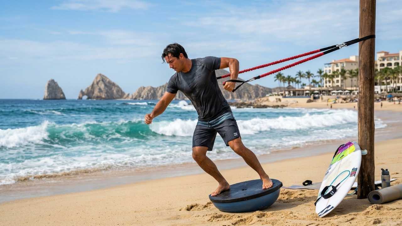 entrenamiento físico para surfear en Cabo San Lucas