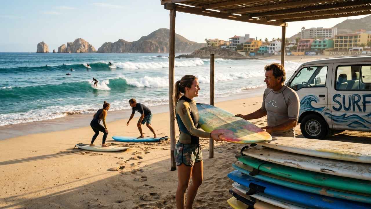 surfing in Cabo San Lucas