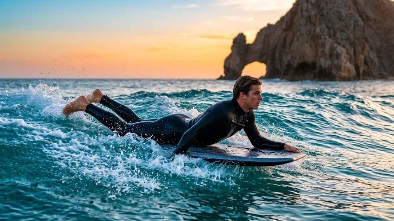posture and finning techniques to surf