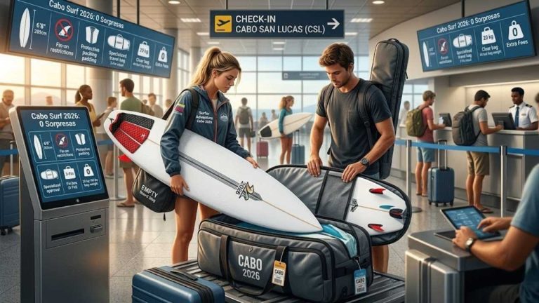 viajar con tablas a Cabo