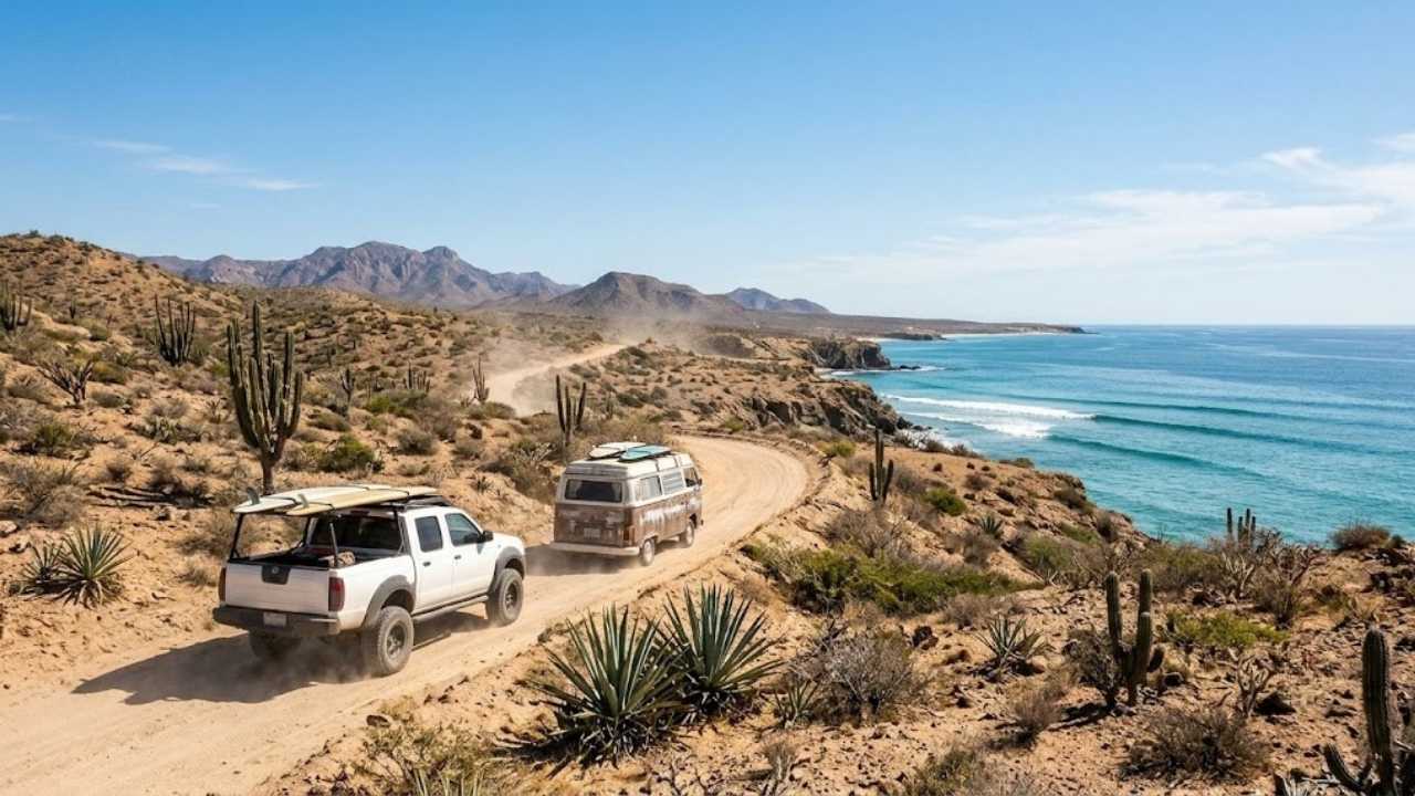 road trip de surf en Baja