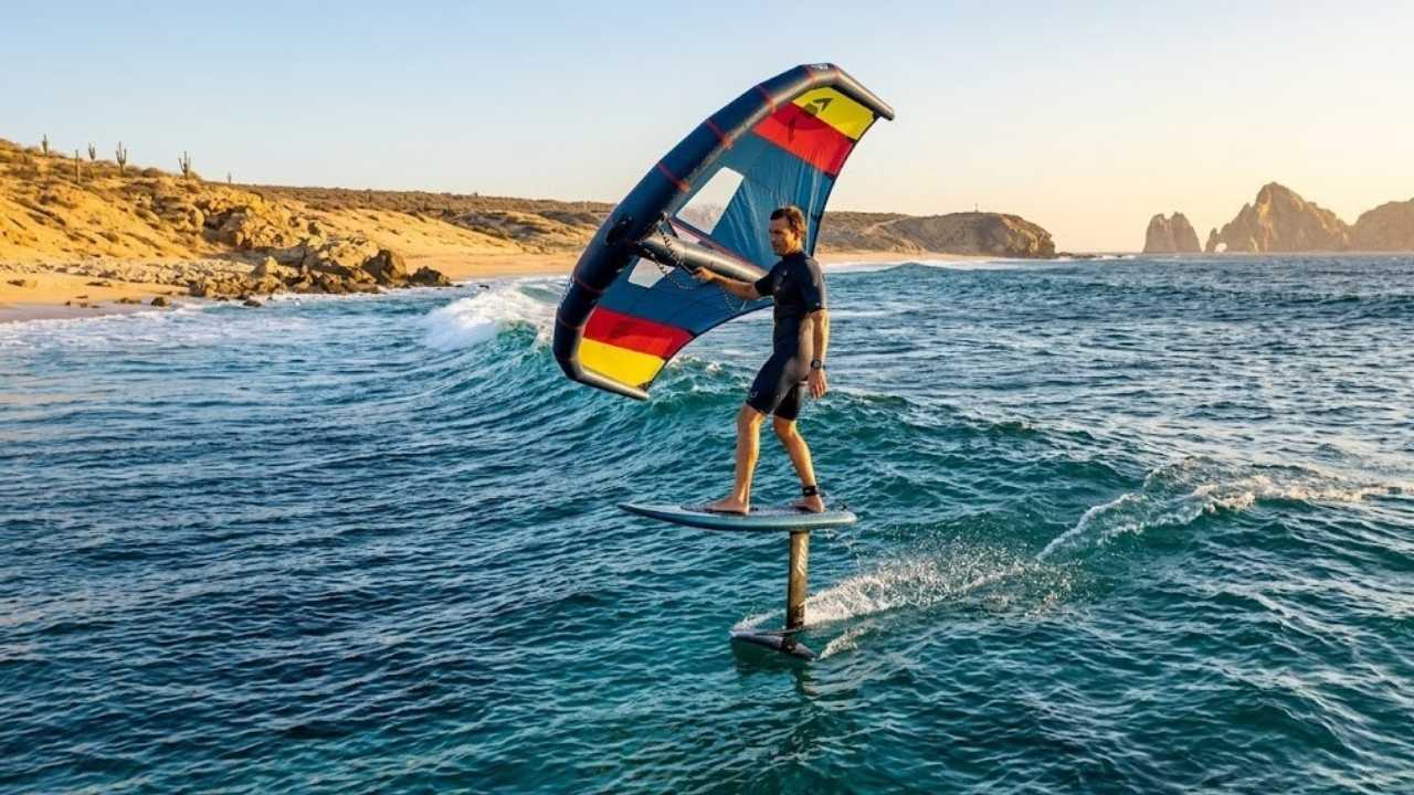 Summer wing foiling in Los Cabos
