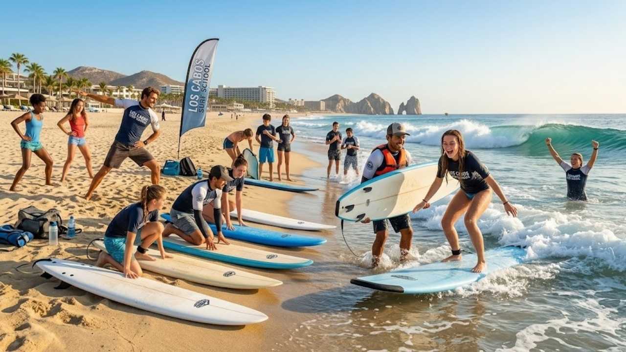 clases de surf para principiantes en Cabo